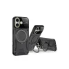 Apple İphone 16 Kılıf Joy Lens Standlı Kapak - Kırmızı