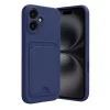 Apple İphone 16 Kılıf Kelvin Kartvizitli Silikon - Lacivert