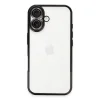 Apple İphone 16 Kılıf Razer Lensli Silikon - Siyah