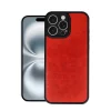 Apple İphone 16 Pro Kılıf Aras Deri Kapak - Kırmızı