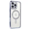 Apple İphone 16 Pro Kılıf Joke Simli Magneticsafe Kılıf - Mavi
