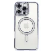 Apple İphone 16 Pro Kılıf Joke Simli Magneticsafe Kılıf - Mavi
