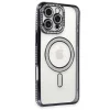 Apple İphone 16 Pro Kılıf Joke Simli Magneticsafe Kılıf - Siyah