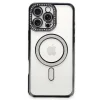 Apple İphone 16 Pro Kılıf Joke Simli Magneticsafe Kılıf - Siyah