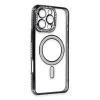 Apple İphone 16 Pro Kılıf Joke Simli Magneticsafe Kılıf - Siyah