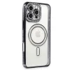 Apple İphone 16 Pro Max Kılıf Joke Simli Magneticsafe Kılıf - Gri