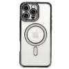 Apple İphone 16 Pro Max Kılıf Joke Simli Magneticsafe Kılıf - Gri