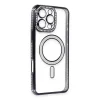 Apple İphone 16 Pro Max Kılıf Joke Simli Magneticsafe Kılıf - Gri