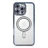 Apple İphone 16 Pro Max Kılıf Joke Simli Magneticsafe Kılıf - Lacivert