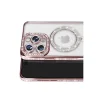 Apple İphone 16 Pro Max Kılıf Joke Simli Magneticsafe Kılıf - Pembe