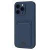 Apple İphone 16 Pro Max Kılıf Kelvin Kartvizitli Silikon - Lacivert