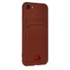 Apple İphone 7 Kılıf Kelvin Kartvizitli Silikon - Bordo