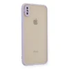 Apple İphone X Kılıf Montreal Silikon Kapak - Mor