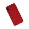 İphone X Kılıf Nano İçi Kadife Silikon - Kırmızı