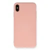 İphone X Kılıf Nano İçi Kadife Silikon - Pudra