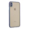 Apple İphone Xs Max Kılıf Montreal Silikon Kapak - Gri