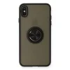 İphone Xs Max Kılıf Montreal Yüzüklü Silikon Kapak - Siyah