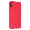 İphone Xs Max Kılıf Nano İçi Kadife Silikon - Koyu Pembe