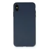 İphone Xs Max Kılıf Nano İçi Kadife Silikon - Lacivert