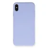 İphone Xs Max Kılıf Nano İçi Kadife Silikon - Lila