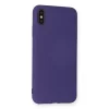 İphone Xs Max Kılıf Nano İçi Kadife Silikon - Mor