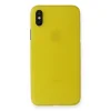 Apple İphone Xs Max Kılıf Pp Ultra İnce Kapak - Sarı