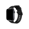 Apple Watch 38mm Kr408 Çizgili Silikon Kordon (saat Değildir) - Siyah