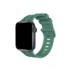 Apple Watch 38mm Kr408 Çizgili Silikon Kordon (saat Değildir) - Yeşil
