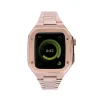 Apple Watch 44mm Metal Petek Kasalı Kordon (saat Değildir) - Rose Gold