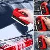 Araç Cam Buğu Önleyici Sünger – Ergonomik Tutacaklı Yan Ayna & İç Cam Yağ Filmi Temizleyici