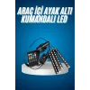 Araç Içi Aydınlatma Kumandalı 12 Led Ayak Altı Led Ambiyans Işığı Sese Duyarlı Kumandalı