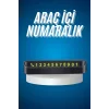 Araç İçi Numaratör Numaralık Oto Cam Kartı Fosforlu Numaratör