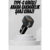Araç İçi Şarj Cihazı 38W Güç Kapasiteli Type-C Girişli Araba Çakmaklık