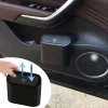 Araç İçi Takılarak Sabitlenebilen Mini Kapaklı Çöp Kovası