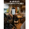 Araç İçi Telefon Tutucu ve Bardaklık Organizeri Çok Amaçlı Tasarım