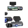 Araç Kamerası Black Box Çift Kameralı Ekranlı Full HD Sürüş Kamerası