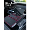 Araç Konsol Organizeri Kaydırmaz Silikon Telefon Standlı Saklama Matı