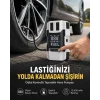 Araç Lastik Şişirme Pompası ve Akü Takviye Powerbank Bir Arada Yeni Nesil