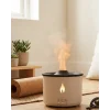 Aromaterapi Difüzörü Alev Efektli LED Işıklı Sessiz Hava Nemlendirici Otomatik Kapanma