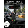 Ayarlanabilir Dikiz Aynası Telefon Tutucu Görüş Açısını Engellemeyen Araç Aparatı