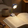 Ayçiçeği Model Mandallı LED Kitap Okuma Lambası – Kıvrılabilir Esnek Gövdeli, Taşınabilir Gece Lambası &amp; Masaüstü Okuma Işığı (5047)