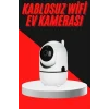 Baby Kamera Kablosuz 720P Beyaz 360 Derece Wifi Kamera Full HD 1080p