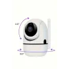 Baby Kamera Kablosuz 720P Beyaz 360 Derece Wifi Kamera Full HD 1080p