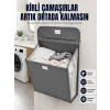 Banyo ve Çamaşır Odası İçin Duvara Asılan Katlanabilir Çamaşır Sepeti