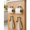 Banyo ve Mutfak İçin 4 Parça Set 2 Adet Kağıtlık 2 Adet Havlu Askısı