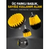 Banyo ve Mutfak İçin Matkap Ucu Temizlik Fırçası 3’lü Set