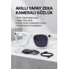 Beyaz Aı Akıllı Gözlük No 20 Kameralı Bluetooth Bluetooth Müzik Telefon Görüşmesi Ve Hızlı Şarjlı
