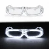 Beyaz LED Işıklı Parti Gözlüğü 3 Modlu – Glow & Gece Eğlence Gözlüğü