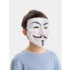 Beyaz Renk Pembe Yanaklı İthal V For Vendetta Maskesi (5047)