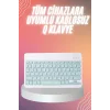 Bluetooh Wıreless Keyboard Siyah Q Klavye İOS Ipad Android Windows Uyumlu